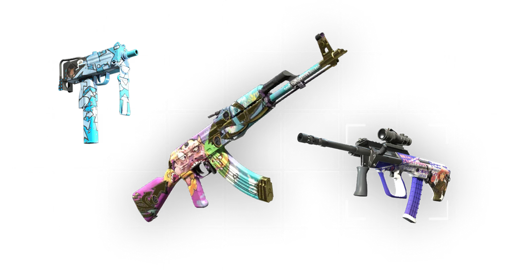 Trade the skins you know — Dragon Lore, Howl, Karambit Fade and more.
